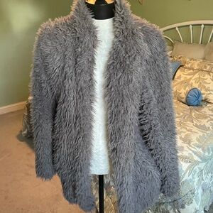 OJ Salvage faux fur coat.